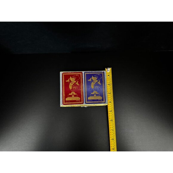 Vintage Congress Woody Woodpecker Playing Cards Cellu-Tone Finish Blue & Red Dec - Picture 13 of 13